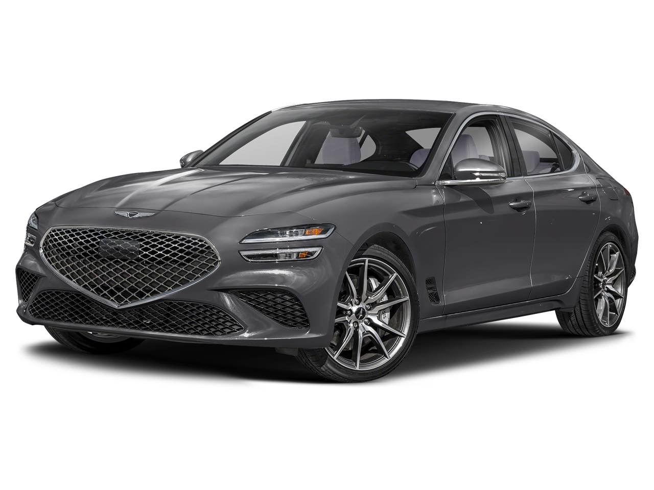 2026 Genesis G70 2.5T in Makalu Gray — front three-quarter view